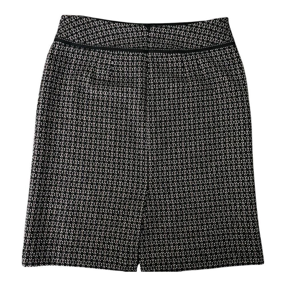 Ann Taylor Wool Blend Blk/Gray/Pink Classic Tweed Business Skir… - Picture 2 of 7